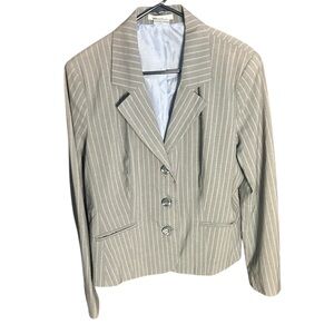 Van Heusen Studio Women's Gray Pinstripe Blazer